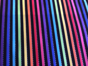 BC28Q-15 Multi-coloured stripe on black